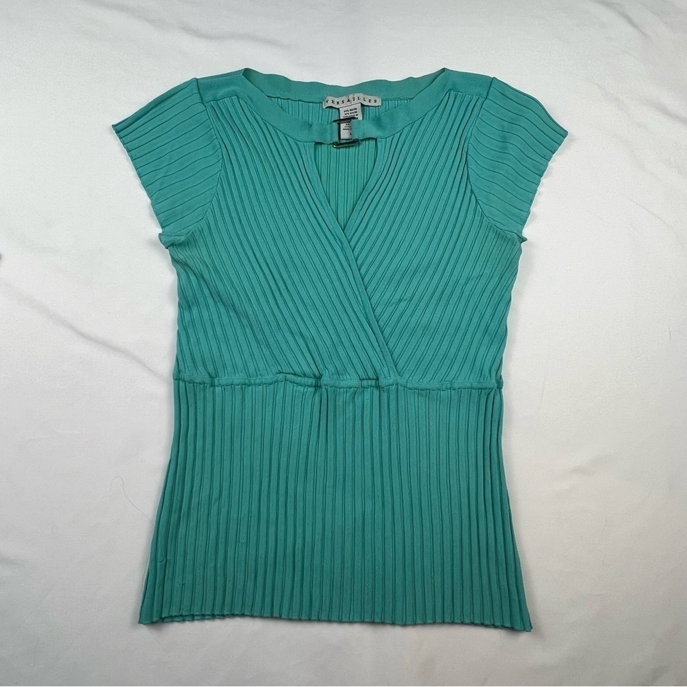 Versailles - Women’s Sleeveless Top - Teal - Medium